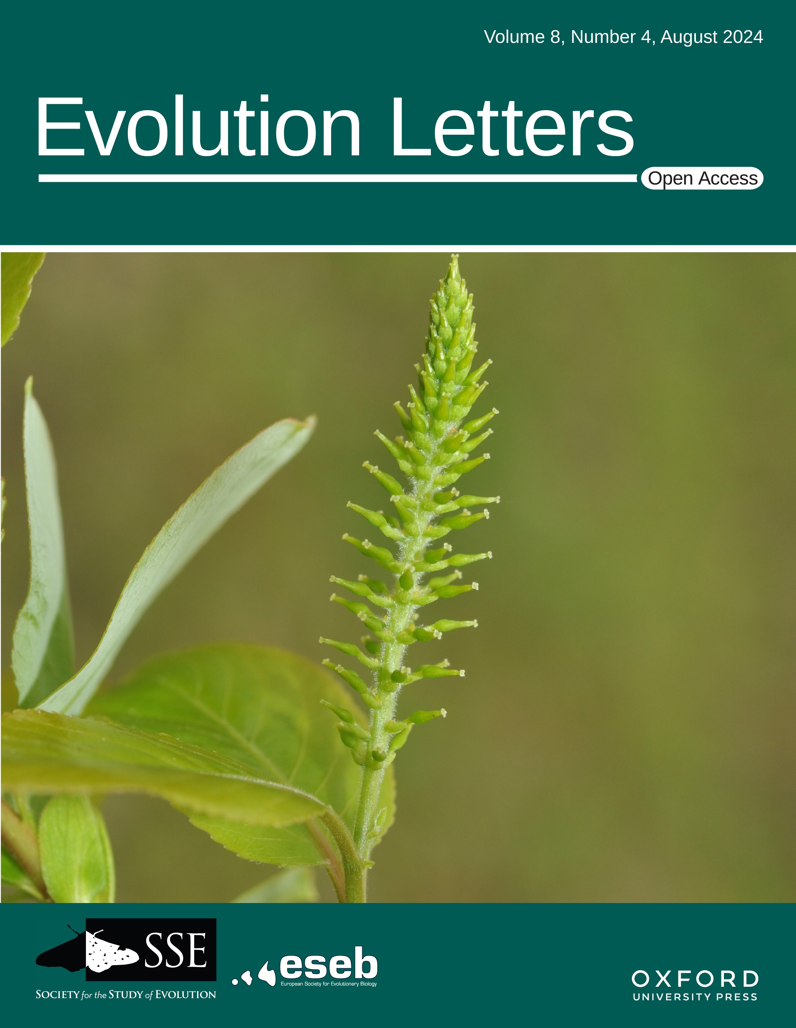 Evolution Letters journal cover